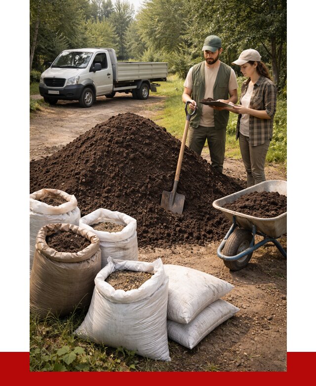 Купить грунт с доставкой в Стрежевом от 4588 р. за м3 | ПРОНЕРУДСтж