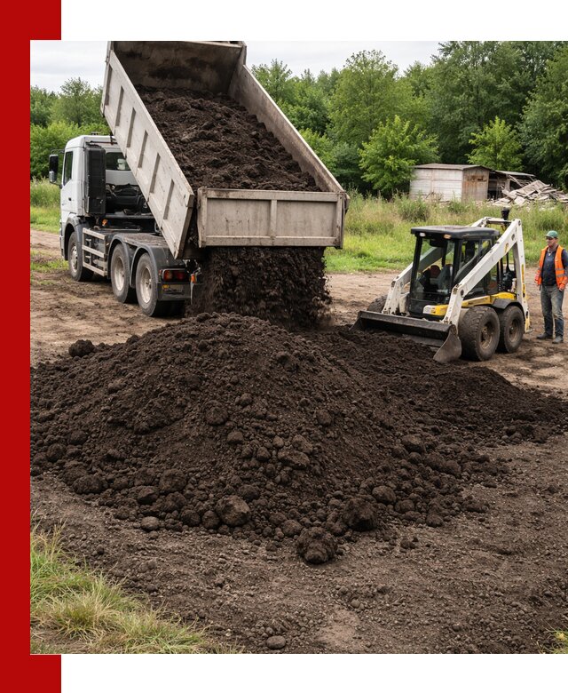 Поставка плодородной земли с доставкой самосвалом в Стрежевом