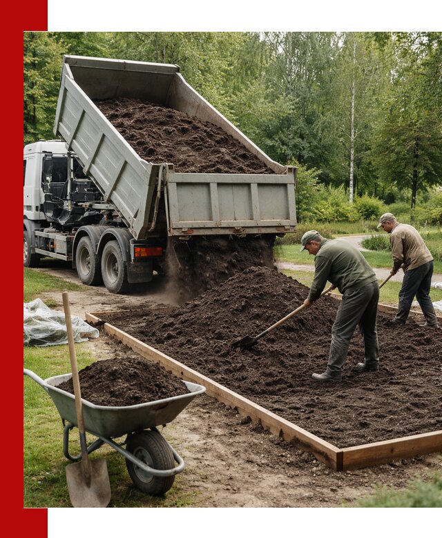 Доставка грунта для озеленения и благоустройства в Стрежевом