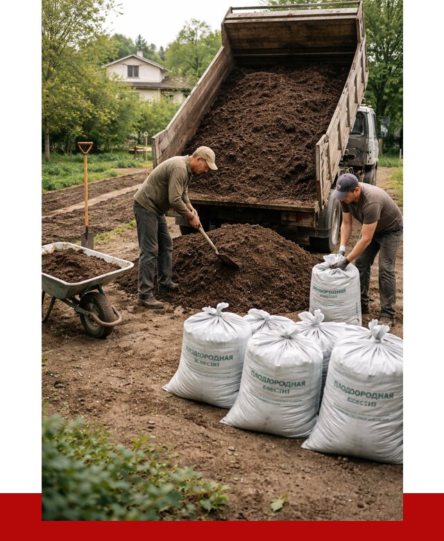 Плодородная смесь в Стрежевом от 4282 р./куб с доставкой | ПРОНЕРУДСтж