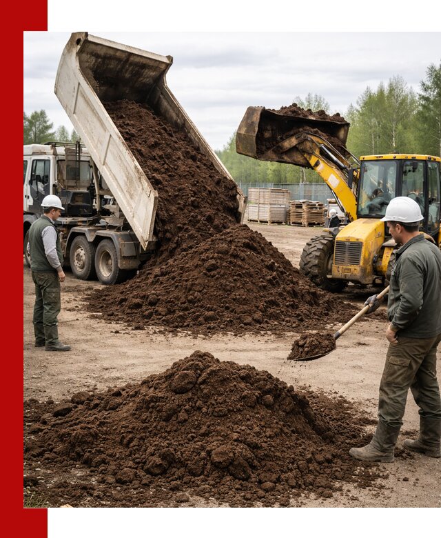 Доставка торфа оптом и в мешках в Стрежевом
