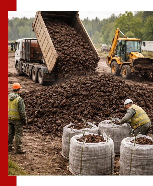 Доставка нейтрального торфа в Стрежевом оптом и в розницу
