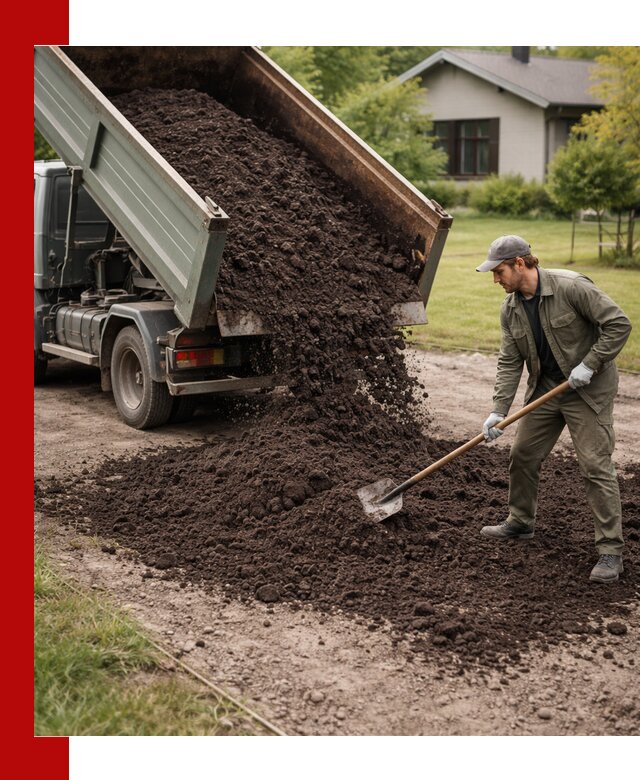 Чернозем для газона с доставкой в Стрежевом быстро и качественно