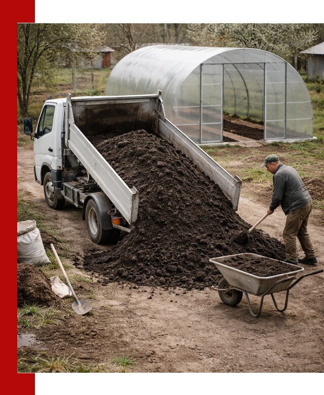 Чернозем для теплицы с доставкой в Стрежевом