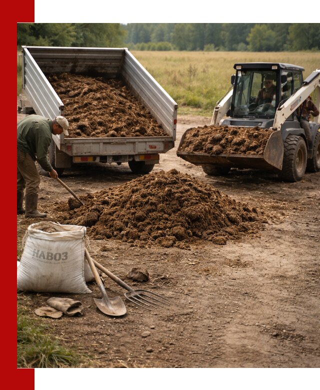 Доставка конского навоза в Стрежевом с разгрузкой и доставкой на объект