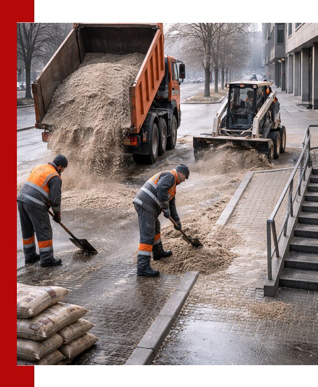 Поставка противогололедных материалов в Стрежевом