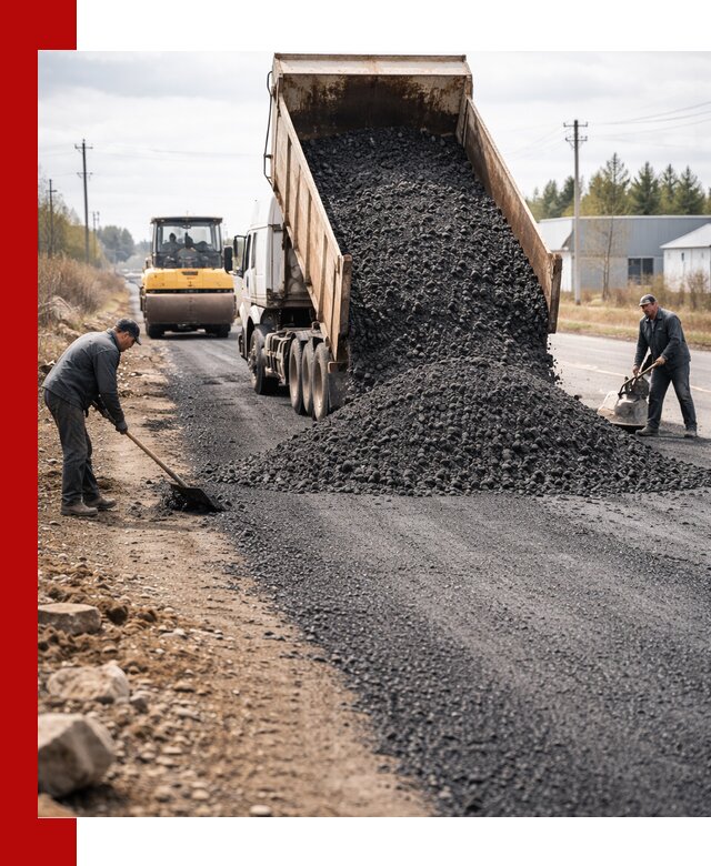 Асфальтовая крошка для дорог в Стрежевом — поставка и доставка