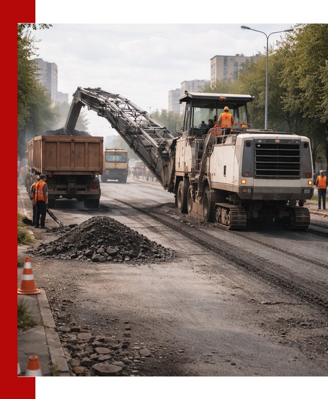 Фрезерованный асфальт в Стрежевом — удаление и вывоз старого покрытия