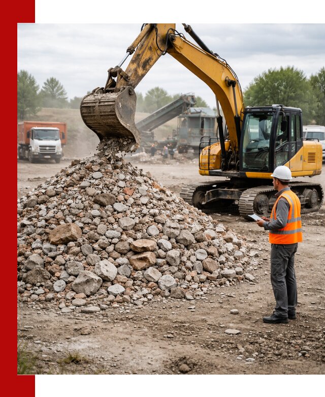 Доставка и вывоз строительного боя в Стрежевом