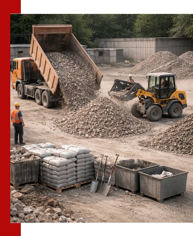 Вторичные материалы для отсыпки в Стрежевом — поставка и доставка