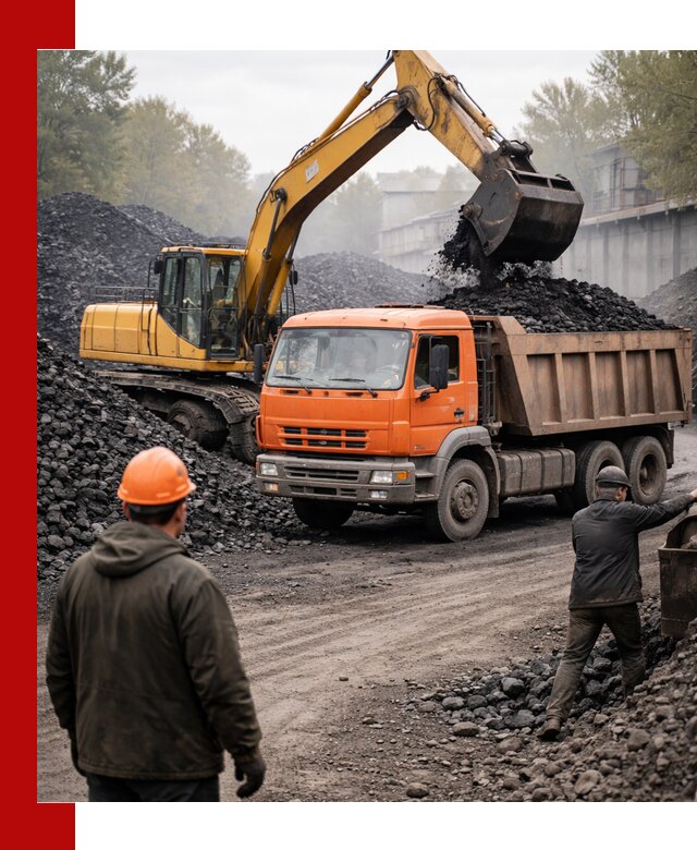 Доставка угля автотранспортом в Стрежевом быстро и выгодно