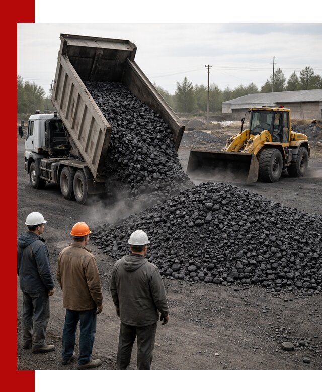 Доставка угля антрацита в Стрежевом с самосвалами и погрузкой