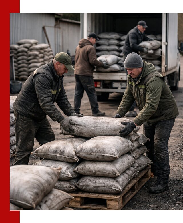 Доставка угля в мешках по выгодным ценам в Стрежевом