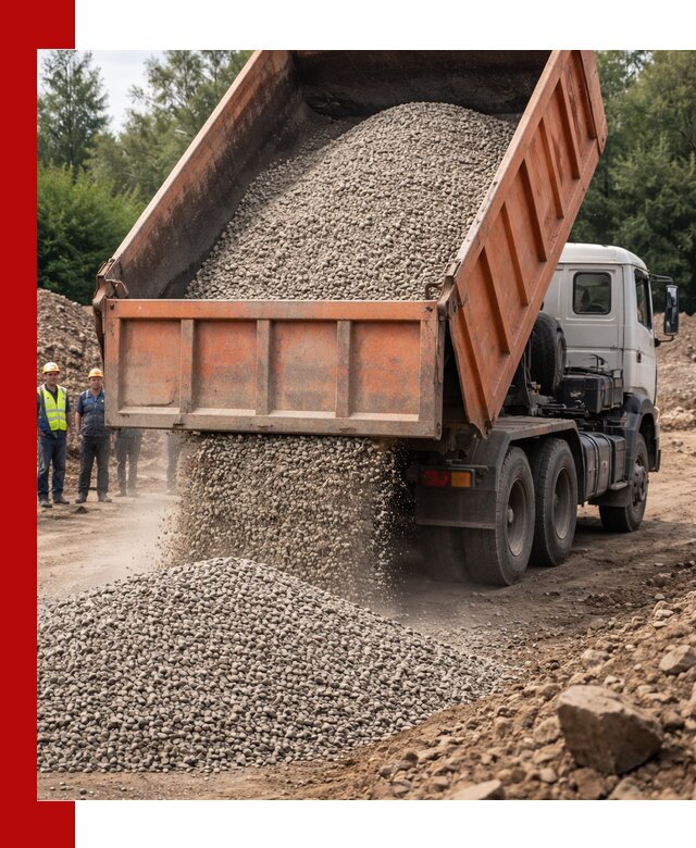 Доставка сыпучих материалов самосвалом в Стрежевом быстро и надежно