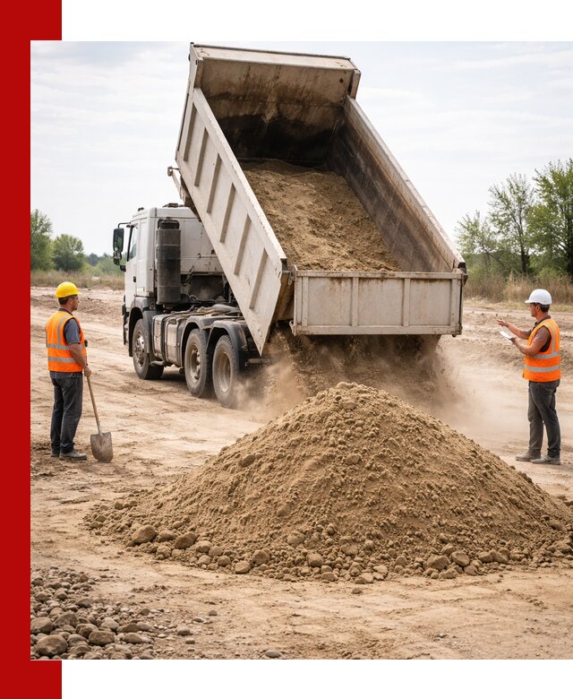 Доставка самосвалом 15 кубов в Стрежевом за город и по городу