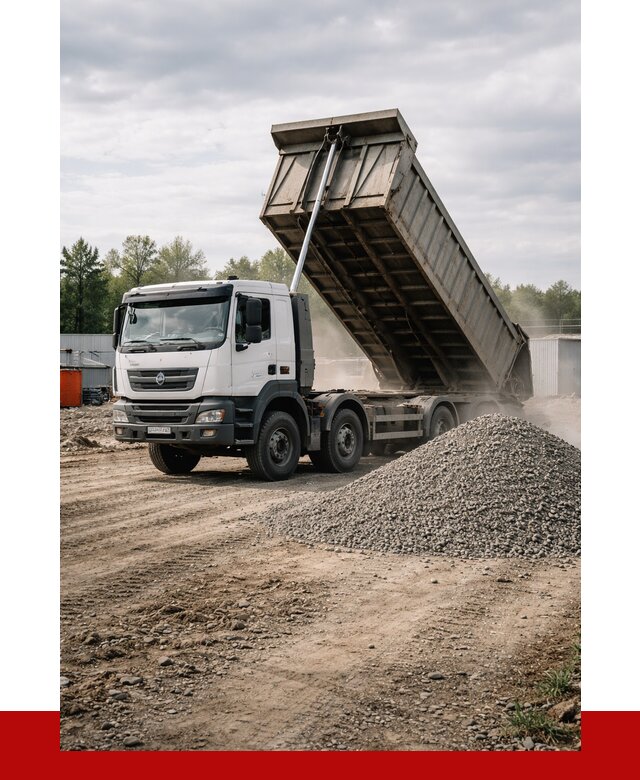 Доставка самосвалом 40 кубов в Стрежевом от 9176 р. | ПРОНЕРУДСтж