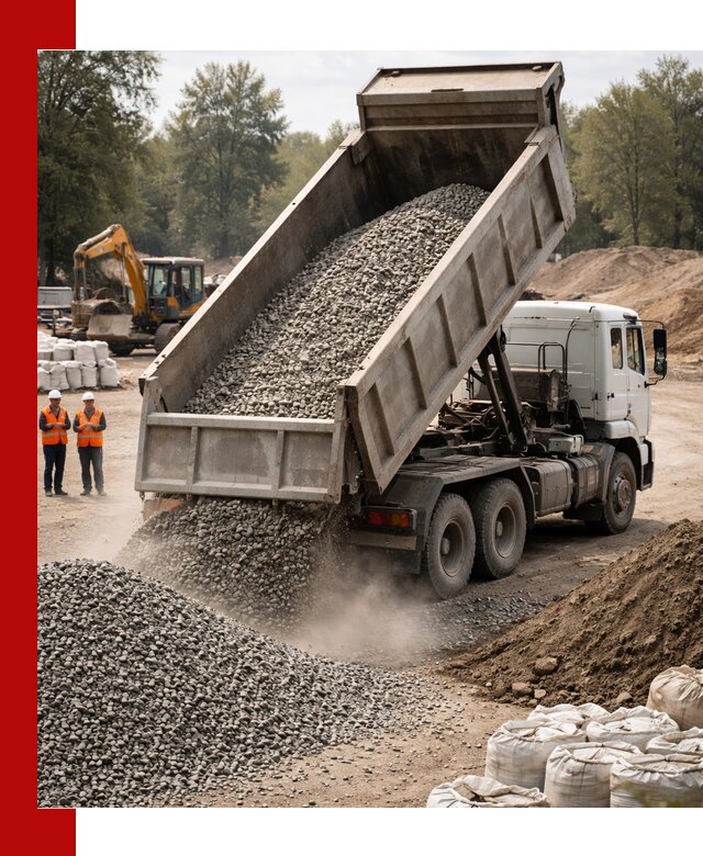 Аренда самосвала в Стрежевом для доставки сыпучих и нерудных материалов