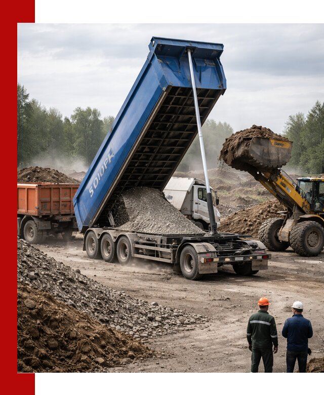 Аренда тонар 40 тонн в Стрежевом с доставкой материалов