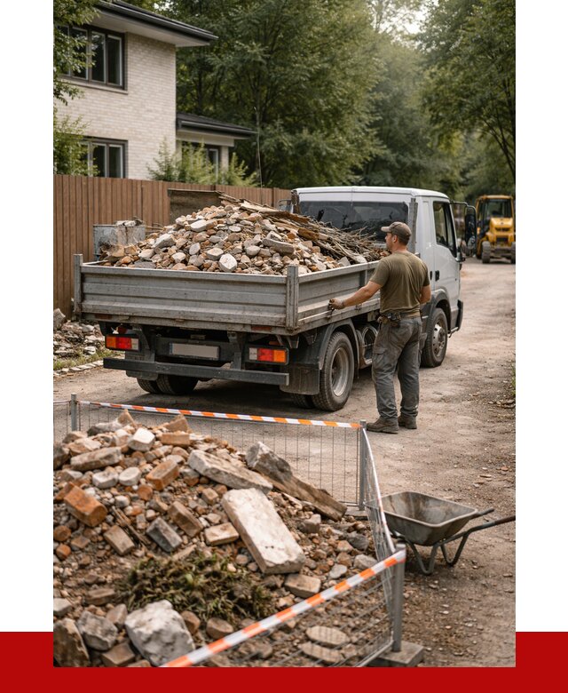 Вывоз строительного мусора с погрузкой в Стрежевом от 7646 р | ПРОНЕРУДСтж