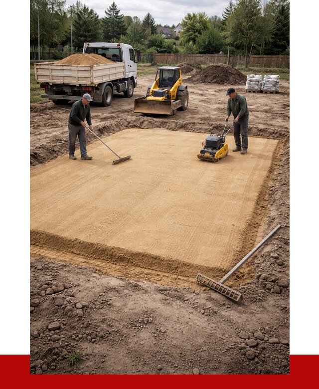 Устройство песчаной подушки в Стрежевом от 4588 р. ПРОНЕРУДСтж